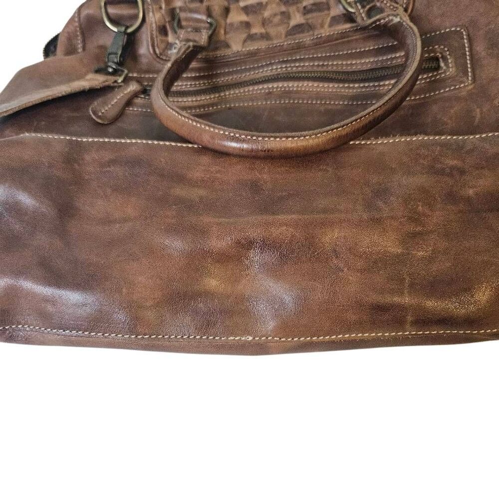 Bed Stu Suri tote, rustic brown leather. Western, boho, festival. - Picture 5 of 7